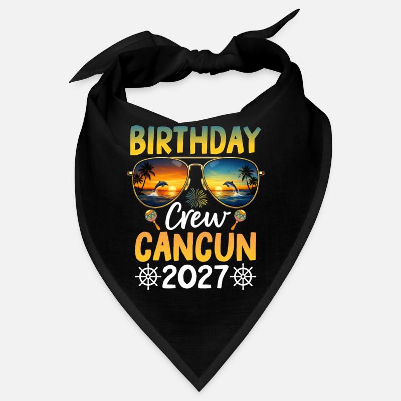 Birthday Crew Cancun 2027 Bandana