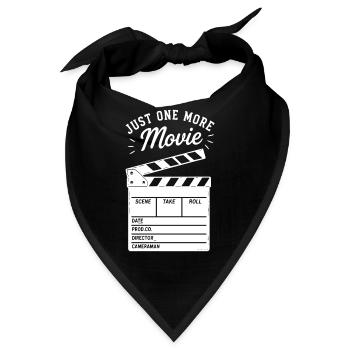 Just one more Movie Filmklappe für Cineasten - Bandana - Schwarz - Vorne