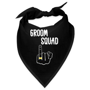 Edgy Groom Squad - Bandana - Schwarz - Vorne