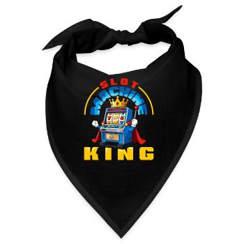 Spielautomaten König Casino Glücksspiel Jackpot - Bandana - Schwarz - Vorne