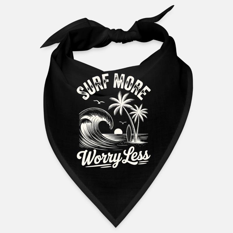 Surfez plus, inquiétez-vous, moins de vagues de vacances d’été Bandana