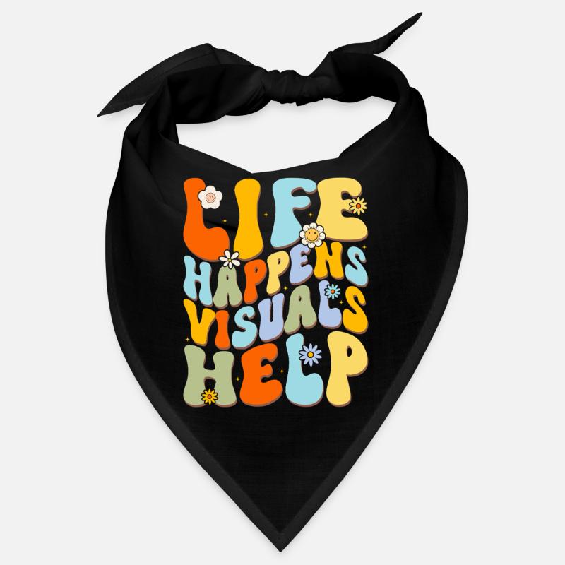 Joie de vivre des lettres colorées Bandana
