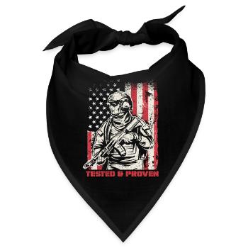 Veterans Day Für Republikaner - Bandana - Schwarz - Vorne