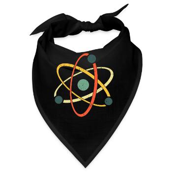 Cool Atom Art Biology Physics Chemistry Teacher  - Bandana - Schwarz - Vorne