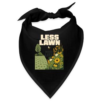 Less Lawn More Life Native Pollinator Garden - Bandana - Schwarz - Vorne