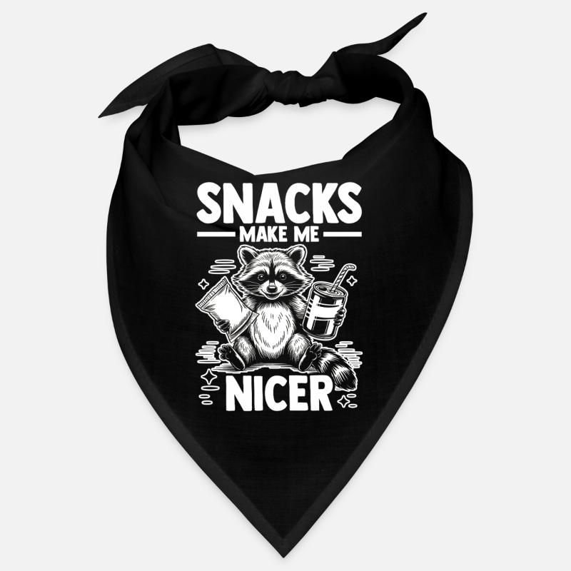 Trash Panda Snacks Makes Me Nicer Raccoon Bandana