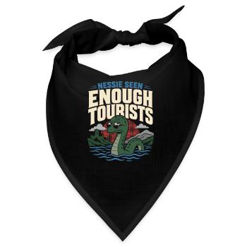 Loch Ness Monster Nessie Loch Ness Cryptid - Bandana - Schwarz - Vorne