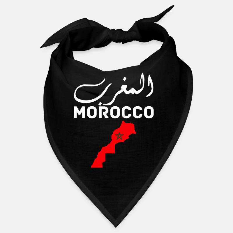 Morocco Graphic Funny Morocco Nation Flag Morocco Bandana