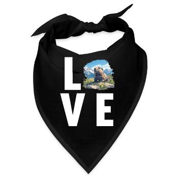 Murmeltiere Murmeltier - Bandana - Schwarz - Vorne