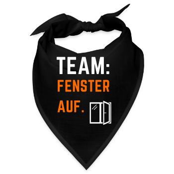 Fenster Auf Fraktion - Bandana - Schwarz - Vorne
