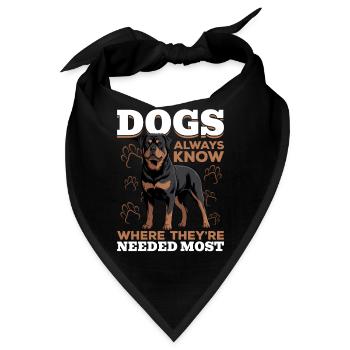 Rottweiler Rottie Dog Breed - Bandana - Schwarz - Vorne