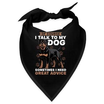 Rottweiler Rottie Dog Breed - Bandana - Schwarz - Vorne