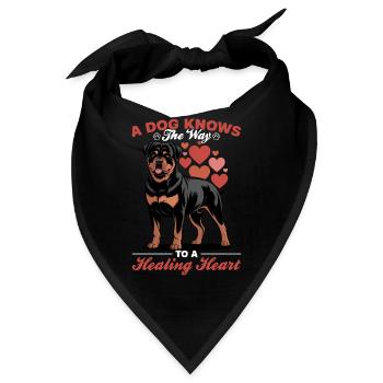 Rottweiler Rottie Dog Breed - Bandana - Schwarz - Vorne