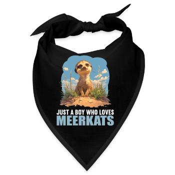 Meerkat Erdmännchen - Bandana - Schwarz - Vorne