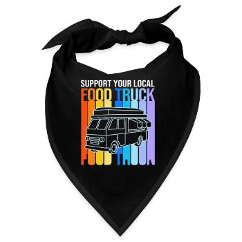 Imbiss Food Truck - Bandana - Schwarz - Vorne