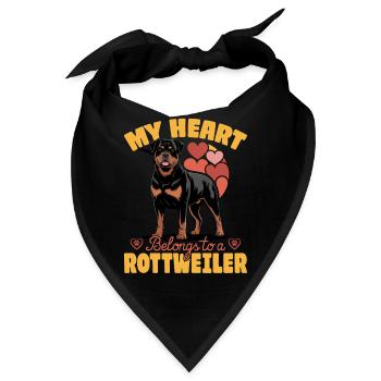 Rottweiler Rottie Dog Breed - Bandana - Schwarz - Vorne