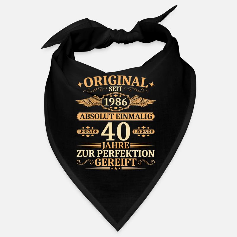 Original seit 1986 - Einmalig 40. Geburtstag Bandana
