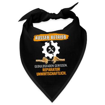Geduldsfaden Gerissen - Bandana - Schwarz - Vorne