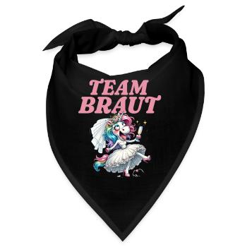 Team Braut Junggesellinnenabschied - Bandana - Schwarz - Vorne