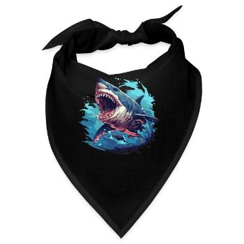 Haie Hai - Bandana - Schwarz - Vorne