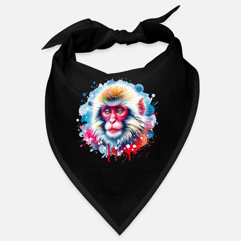 Japanese macaque gift Bandana
