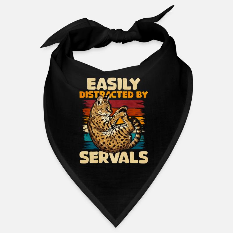 Facilement distrait par les servals Bandana