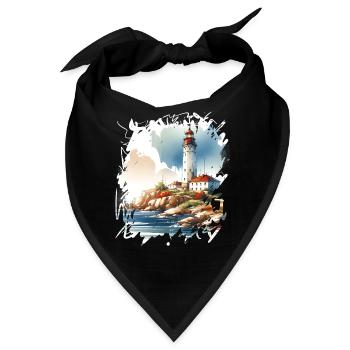 Leuchtturm - Bandana - Schwarz - Vorne