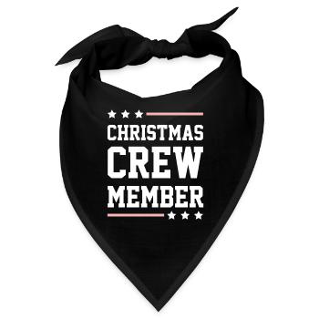 Christmas Crew - Bandana - Schwarz - Vorne