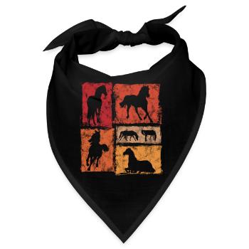 Pferde Perspektiven für Reiter und Voltigierer - Bandana - Schwarz - Vorne