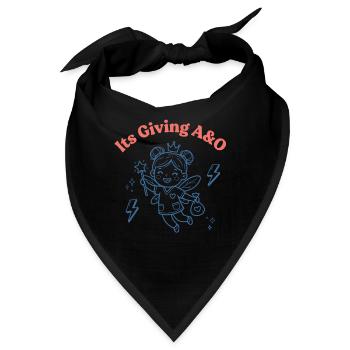 Its Giving A O x1 Funny Nurse - Bandana - Schwarz - Vorne