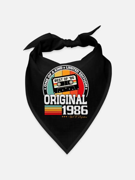 Original 1986 Jahrgang Retro Geburtstag Geschenk - Bandana - sort