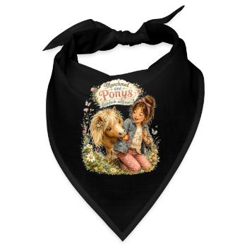 Manchmal sind Ponys einfach schlauer  - Bandana - Schwarz - Vorne