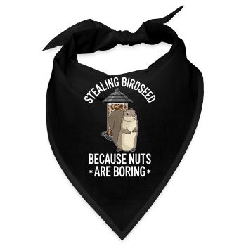 Vogelbeobachter Vögel füttern Geschenke - Bandana - Schwarz - Vorne