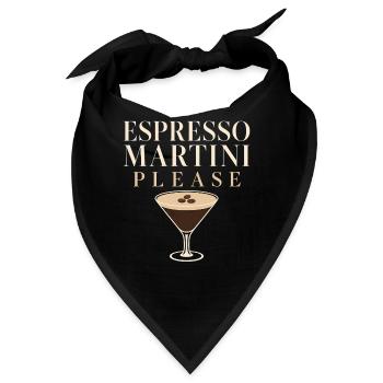 Espresso-martini-social-club-cocktail-geschenk - Bandana - Schwarz - Vorne