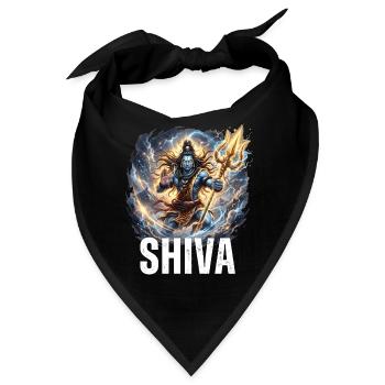Herr Shiva – Mythologische Gottheit - Bandana - Schwarz - Vorne