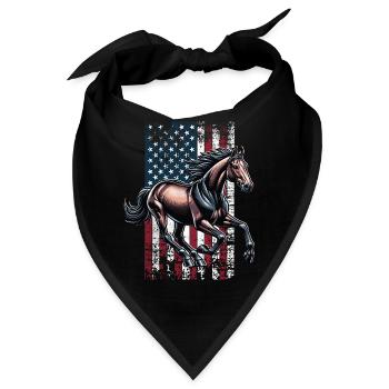 Standardbred US Traber - Bandana - Schwarz - Vorne