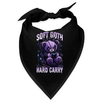 Pastel Goth Soft Goth Gaming Gamer - Bandana - Schwarz - Vorne