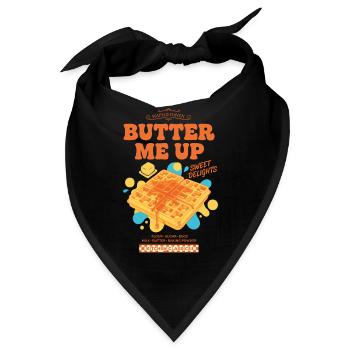 Frühstück Butter Mich Lustiger Brunch Kaffee Speck - Bandana - Schwarz - Vorne
