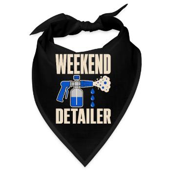 Garage Detailer Auto Detaillierung Auto Detailer - Bandana - Schwarz - Vorne
