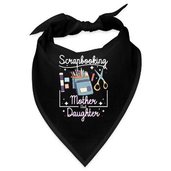 Scrapbooking Mutter Tochter - Bandana - Schwarz - Vorne