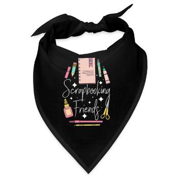 Scrapbooking Freundinnen - Bandana - Schwarz - Vorne