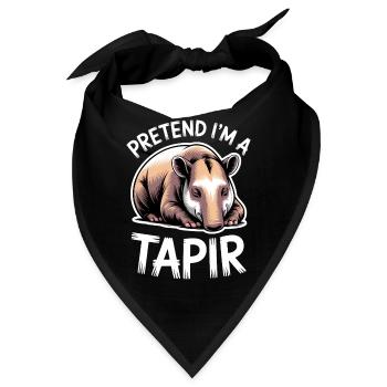 Tapire Sprüche Tapir Lustiges Tapire Geschenk - Bandana - Schwarz - Vorne