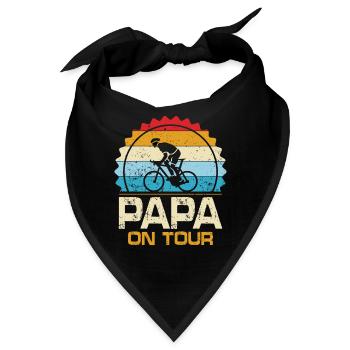 Papa On Tour - Bandana - Schwarz - Vorne
