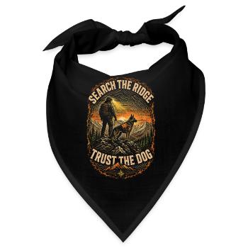 Rettungsteam Search The Ridge Trust The Dog - Bandana - Schwarz - Vorne