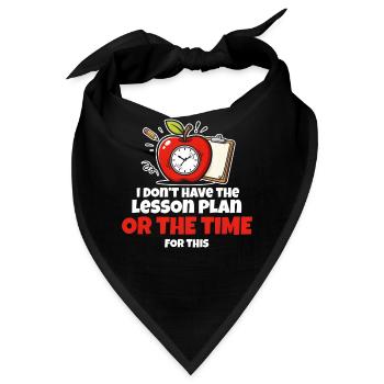 Zeitdruck-Lektions-Meme - Bandana - Schwarz - Vorne