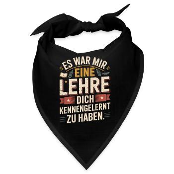 Lehre Dich Kennenzulernen Ex Freund Trennung Ex - Bandana - Schwarz - Vorne