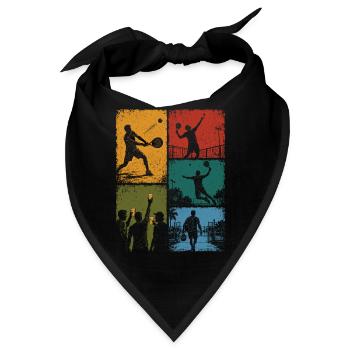 Padel und humorvoller Aperitif - Bandana - Schwarz - Vorne