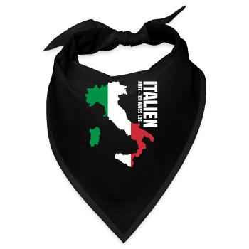 Italien Auswandern - Bandana - Schwarz - Vorne