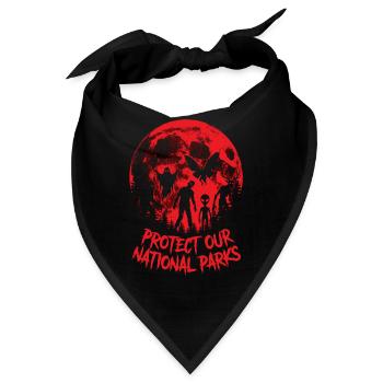Kryptiden schützen unsere Nationalparks - Bandana - Schwarz - Vorne
