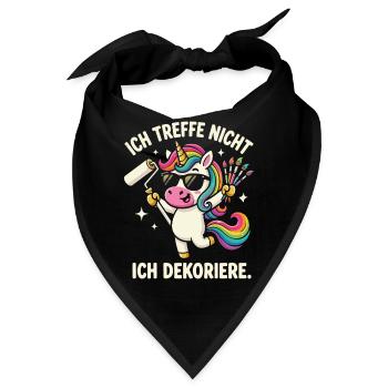 Ich treffe Nicht Ich dekoriere - Bandana - Schwarz - Vorne